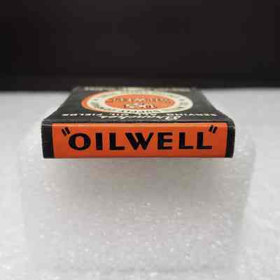 [Matchbook] Oil Well Supply Co., 20-strike, Orange Black White - Saddle: View of saddle