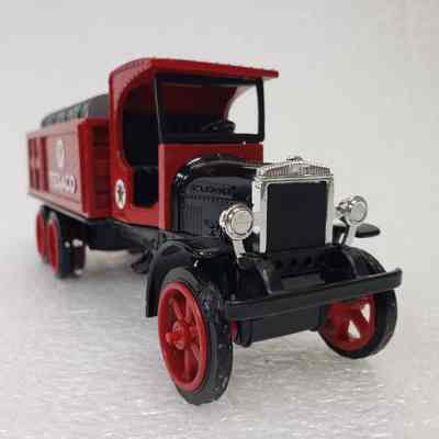 [Model] Texaco, Kenworth Stake Truck with Barrels 1925, ERTL Nostalgia Collector Series #9, Die-cast Money Bank, 1992