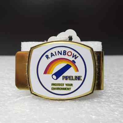 [Money Clip] Rainbow Pipeline, Gold White Blue