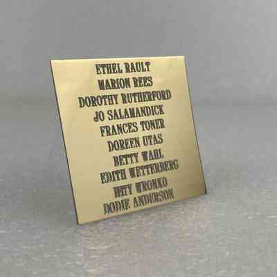 View of Metal Plate, Front