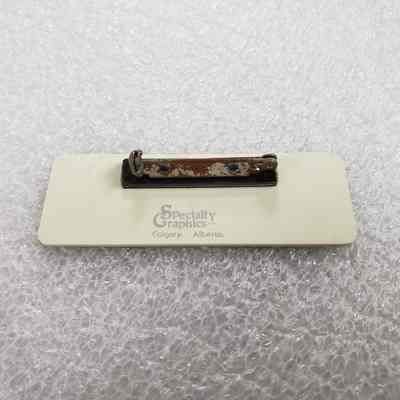 [Name Tag] Carol Haggerty, Black Gold - Back: View of back