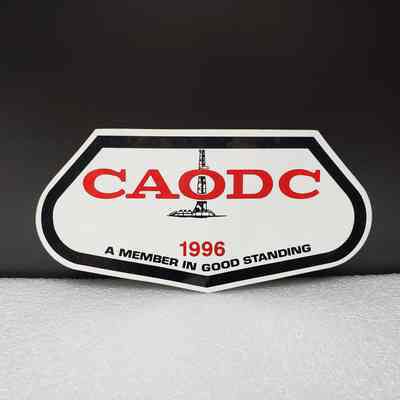 [Sticker] CAODC, "A Member in Good Standing", 1996