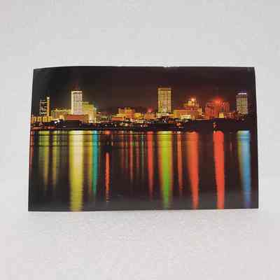 [Postcard] San Diego Bay Waterfront at Night, c.1972
