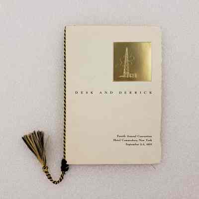 [Programme] Desk and Derrick Fourth Annual Convention, Association of Desk and Derrick Clubs of North America, Hotel Commodore, New York, 2-3 September, 1955