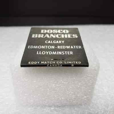 [Matchbook] Dominion Oilfields Supply Co. Ltd., 20-strike, Black Silver - Manumark: View of manumark