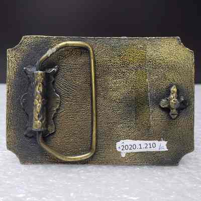 [Belt Buckle] Blain Well Service Ltd., Antique-Bronze - Back: View of the back.