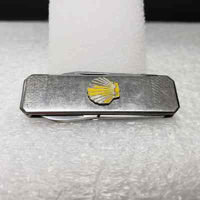 [Pocket Knife] Shell Oil, Silver Yellow
