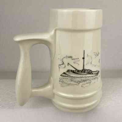 [Tankard] Black Gold, Mackenzie Originals, Ceramic, White Black