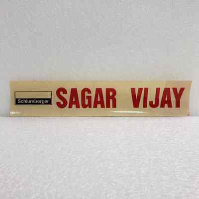 [Sticker] Schlumberger, SAGAR VIJAY, Rect. White Red Black