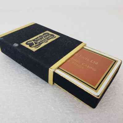 View of Playing Cards, In Box with Draw Partially Opened