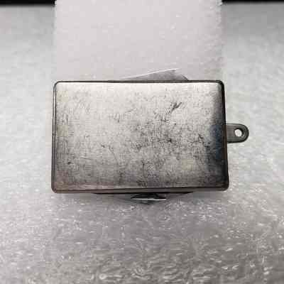 [Pocket Knife] Lory Oilfield Rentals, Rectangle Silver - Back: View of back