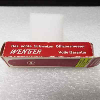 [Pocket Knife] Shell Oil, Wenger, Red - Box Side A: View of box's Side A