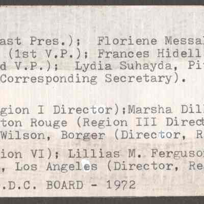 Scan of List of Photographs Subjects