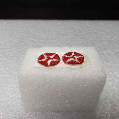 [Patch] Mini Round Texaco Logo, Set of 2