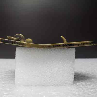[Belt Buckle] Christensen, Foot, Antique-Bronze - Side: View from the side.