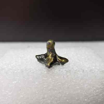 [Belt Buckle] Triton Project Inc./Nova/Cooper Industries, Clarkson Valley Compressor Station, 1991, Antique Bronze - Hook, Side Top: Close-up view of the broken/seporate hook.
