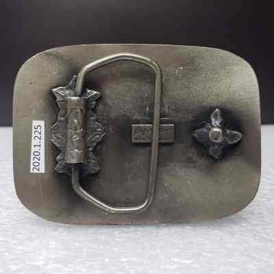 [Belt Buckle] Bouchard Well Service Ltd., Antique-Silver - Back: View of the back.