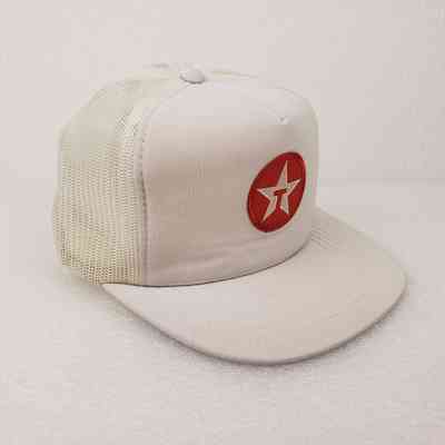 [Cap] Texaco Logo, Patch, Padded Crown White, Mesh Body White