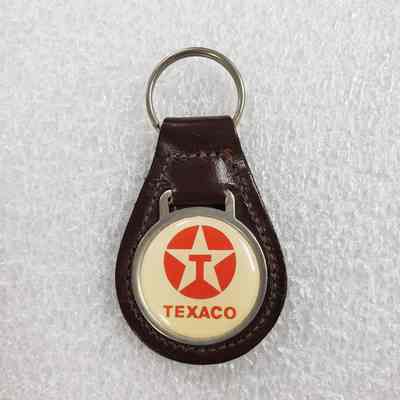 [Keychain] Texaco, Leather Red