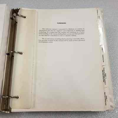 [Manual] Drilling Fluids Reference Manual, White Binder, Red Black Grey - First Page: View of the first page