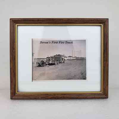 [Photo] Devon's First Fire Truck, Framed Xerox Reproduction