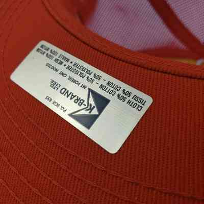 Close-Up of Label, Underside of Brim