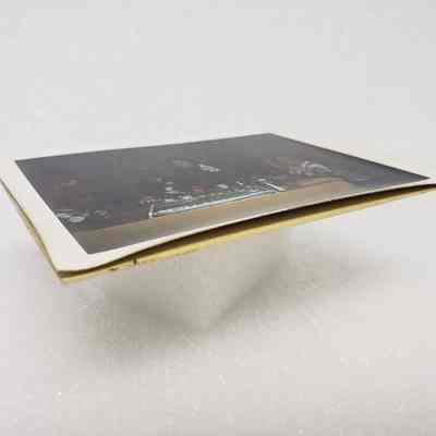 Angled View of Photograph, Showing Delamination