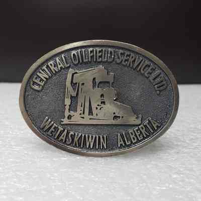 [Belt Buckle] Central Oilfield Service Ltd., Antique-Silver