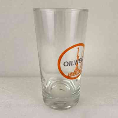 [Drinking Glass] Oilwell USS, Clear Glass, Orange Black