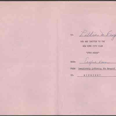 Scan of Invitation, Interior