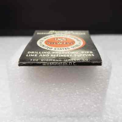[Matchbook] Oil Well Supply Co., 20-strike, Orange Black White - Manumark: View of manumark