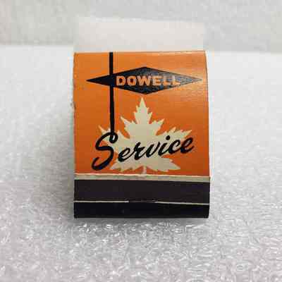 [Matchbook] Dowell Service, 20-Strike, Orange Black White