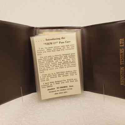 View of Cardholder, Open