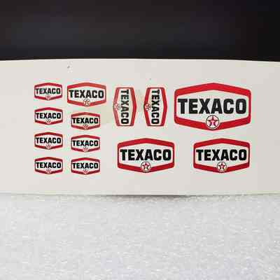 [Transfer] Hexagonal Texaco Logos, Set of 2, Assorted White
