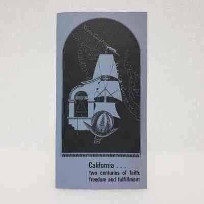 [Pamphlet] "California: Two Centuries of Faith, Freedom and Fulfillment", Blue, with Coin and Ticket, August, 1971