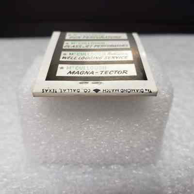 [Matchbook] Oil Well Supply Co., 20-strike, Orange Black White Gold - Manumark: View of manumark