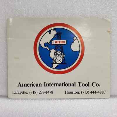 [Sticker] American International Tool Co., Rect. White Red Blue Black