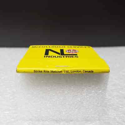 [Matchbook] McCullough Services/NL Industries, Yellow - Manumark: View of manumark