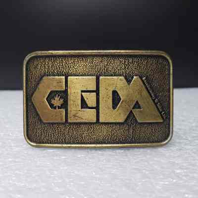 [Belt Buckle] CEDA, Maple Leaf, Antique-Bronze