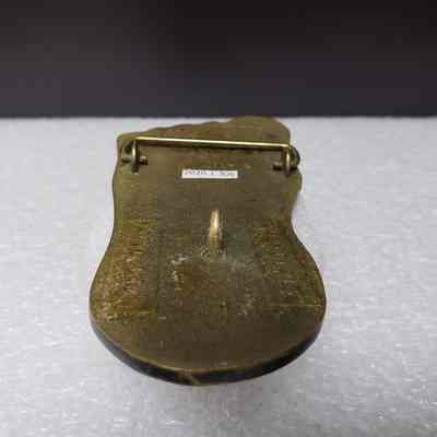 [Belt Buckle] Christensen, Foot, Antique-Bronze - Hook: Angled view of the hook.