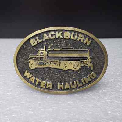 [Belt Buckle] Blackburn Water Hauling, Antique-Bronze