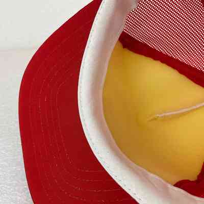 Close-Up of Interior. Sweatband and Foam Padding behind Crown