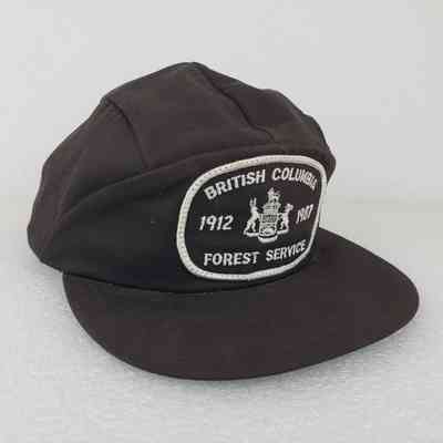 [Cap] British Columbia Forest Service, Embroidered Patch, Fabric Brown, 1912-1987