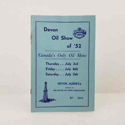 [Programme] "Devon Oil Show of '52", No. 3494