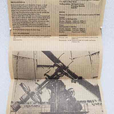 Information Sheet, Reverse Unfolded