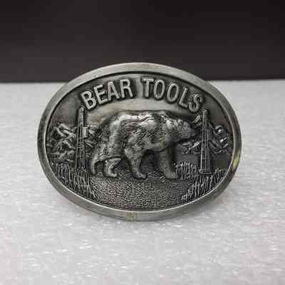 [Belt Buckle] Bear Tools, Antique-Silver