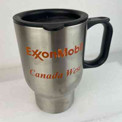 [Travel Mug] ExxonMobile, Canada West, OIMS, Metal, Silver Black
