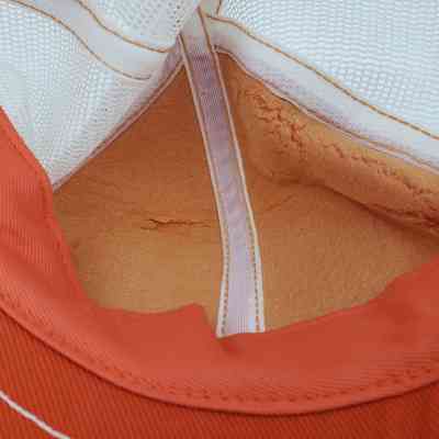 Close-Up of Interior, Sweatband and Deteriorating Foam Padding behind Crown