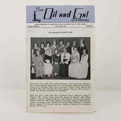 [Periodical] Oil and Gal Journal, "1973 Board of Directors", Vol.XXI No.3 Fall, 1972