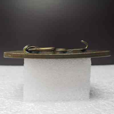 [Belt Buckle] Banister, Antique-Bronze - Side: View from the side.